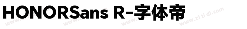 HONORSans R字体转换